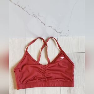 Gymshark Sports Bra Womens M Orange Copper Medium Support